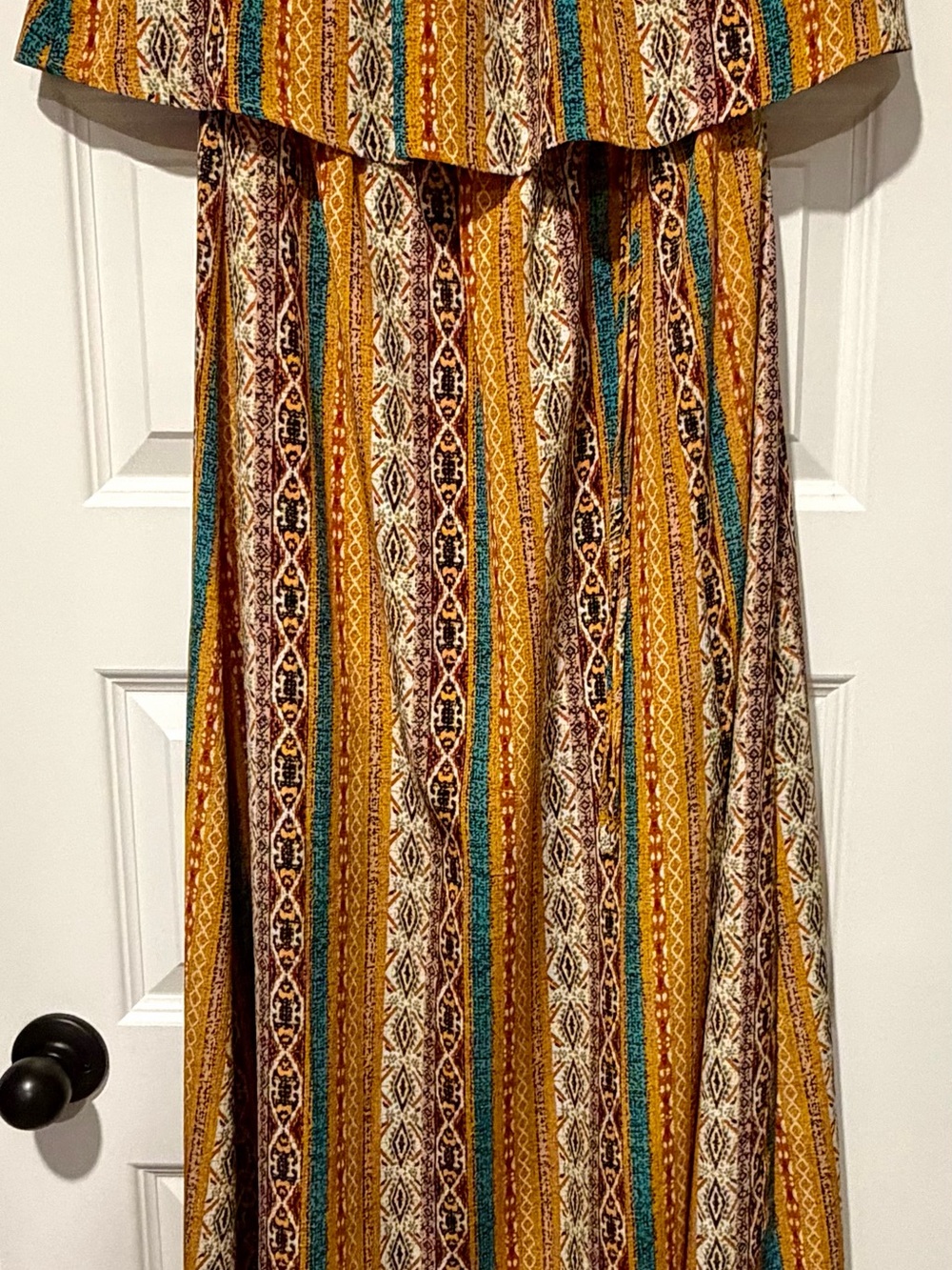 Daytrip Off-The-Shoulder Boho Maxi Dress